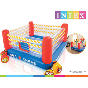 جامپینگ بادی طرح رینگ بوکس اینتکس با دستکش Inflatable jumping box design box Intex_اسباب بازی ورزشی